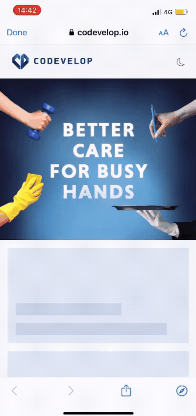 Affichage du Dynamic Head Desktop en version animée. L’annonce reste bien visible en haut de la bordure de l’image.