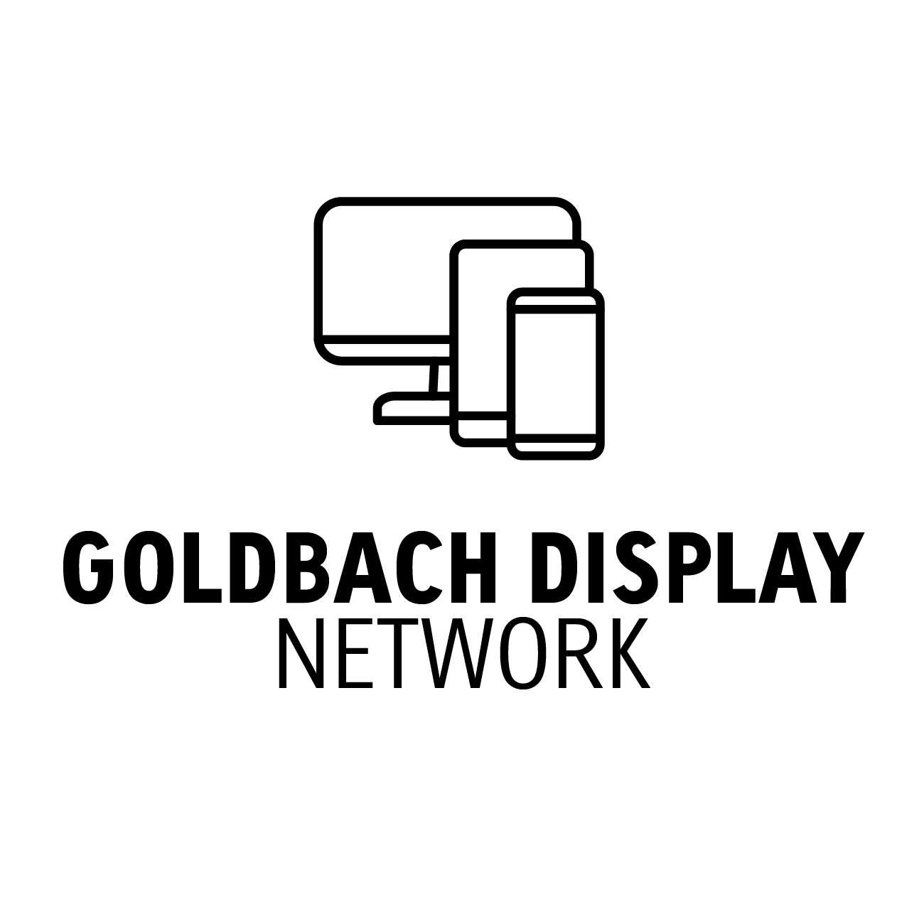 Display_Network_LineBlack Logo Goldbach Display Network