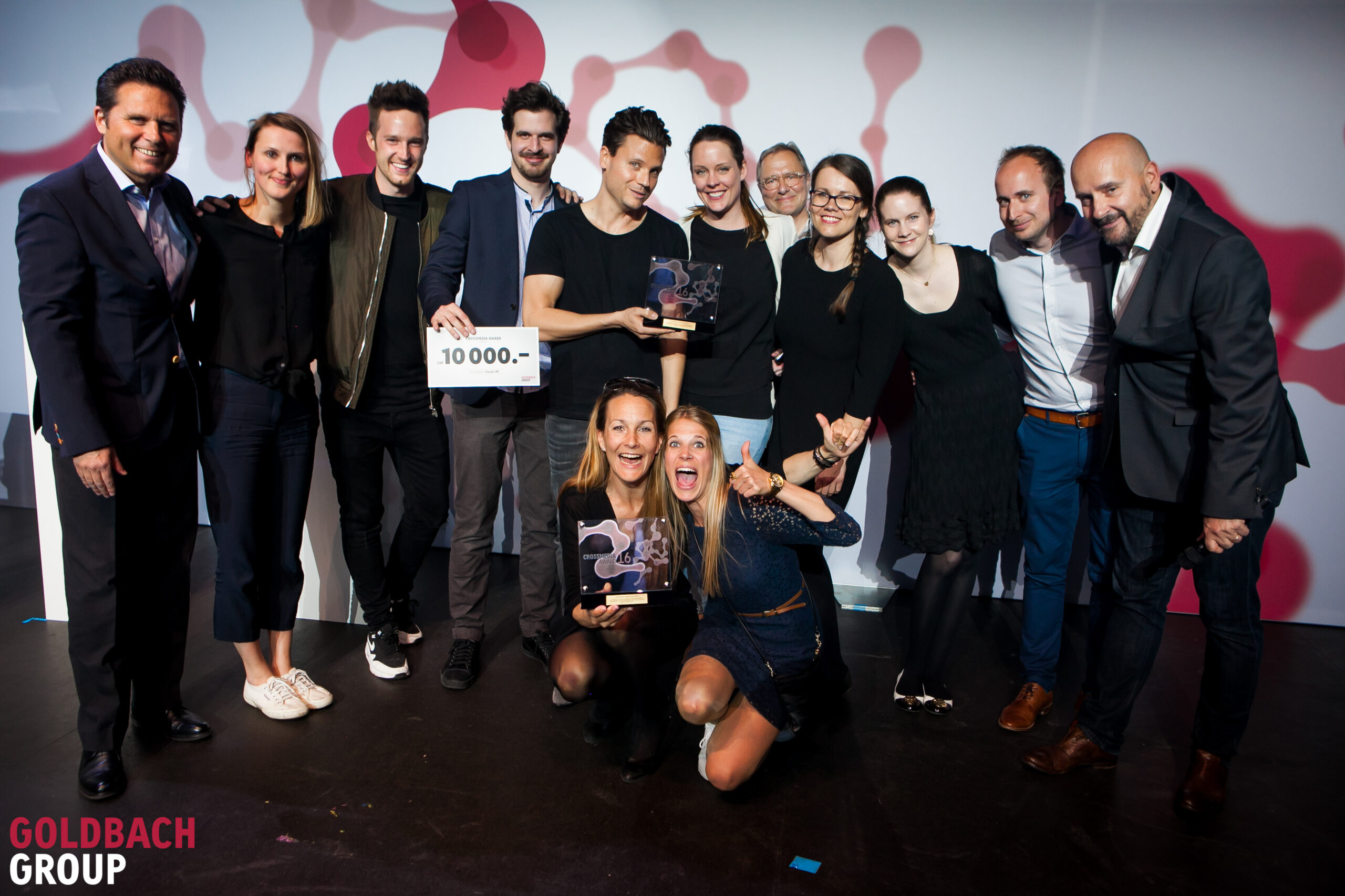 Foto der Gewinner des Goldbach Crossmedia Awards 2016
