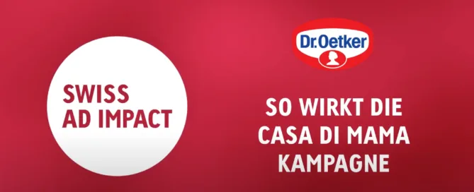 Swiss Ad Impact Visual avec le logo Dr. Oetker