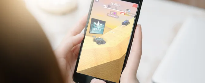 Mobile avec Gaming Ad