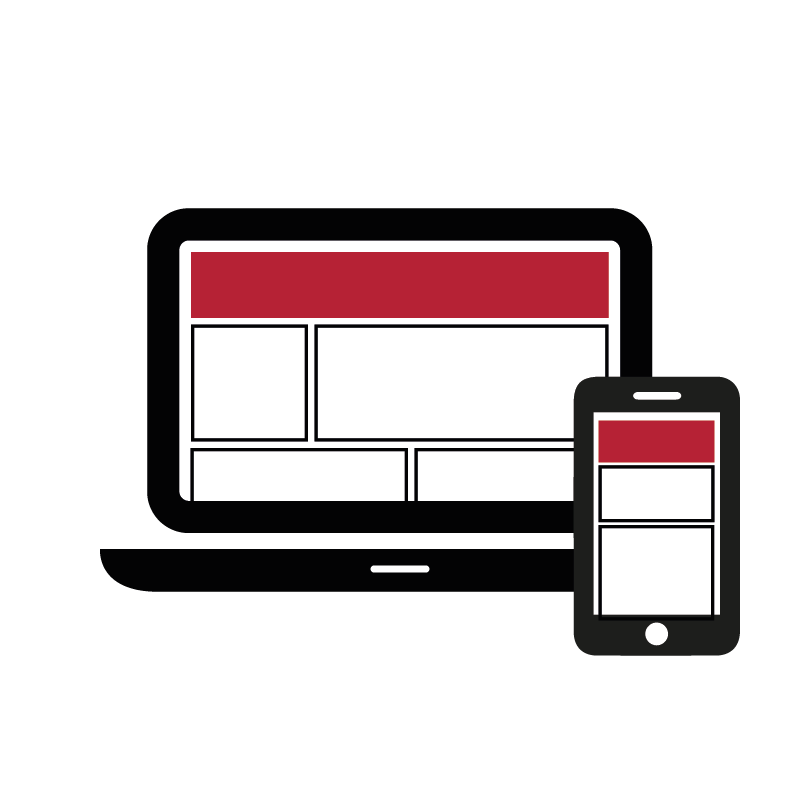 Icône de Wideboard et Dynamic Head pour ordinateur et mobile