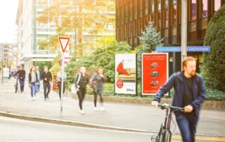 Street advertising spaces
