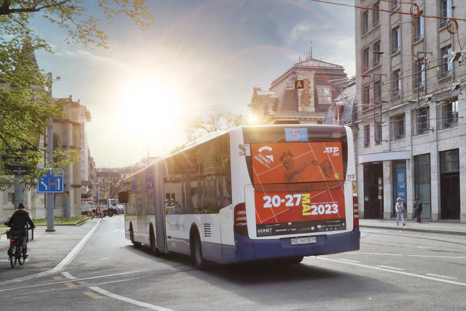 Autobus con pubblicità