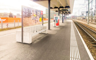 Advertising space at the station