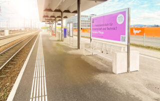 Advertising space at the station
