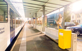 Advertising space at the station