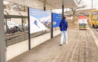 Advertising space at the station