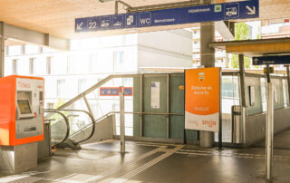 Advertising space at station