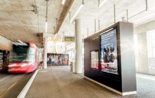 Advertising space and train